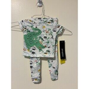 NWT Picapino 2-Piece Alligator Pajama Set - 12M